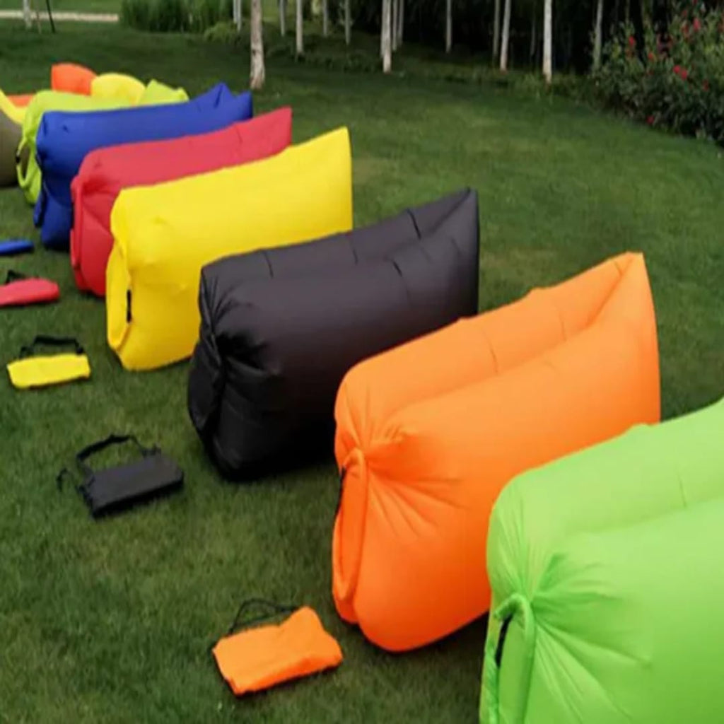 Portable Folding Air Sofa – Fast Inflatable Outdoor Sofa Bed (No Air Pump Required)