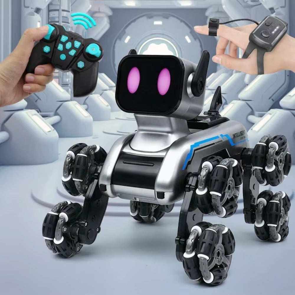 Remote Control Robot Dog – 8-Wheel Climbing Stunt RC Toy