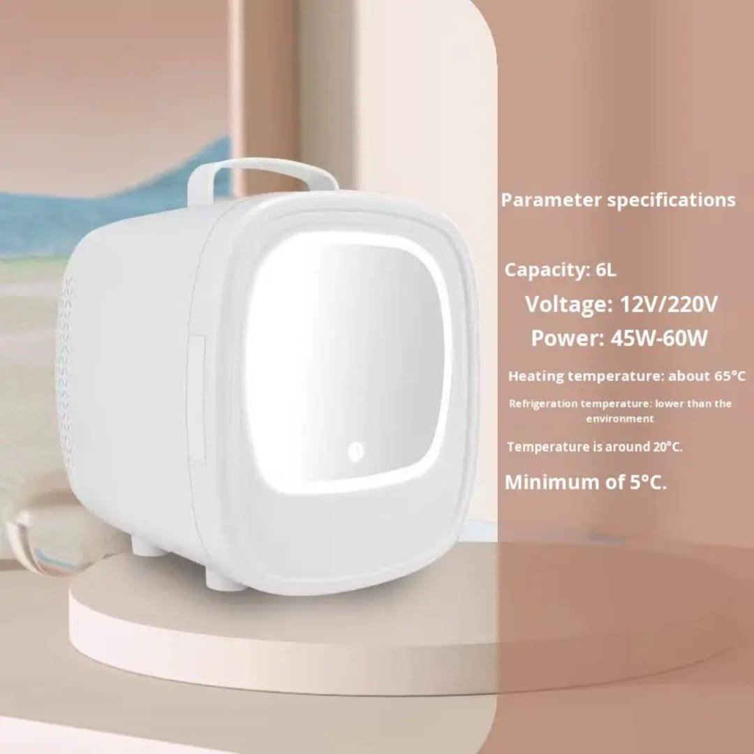 6L Portable Car Refrigerator – LED Mini Fridge