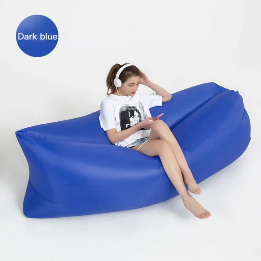 Portable Folding Air Sofa – Fast Inflatable Outdoor Sofa Bed (No Air Pump Required)