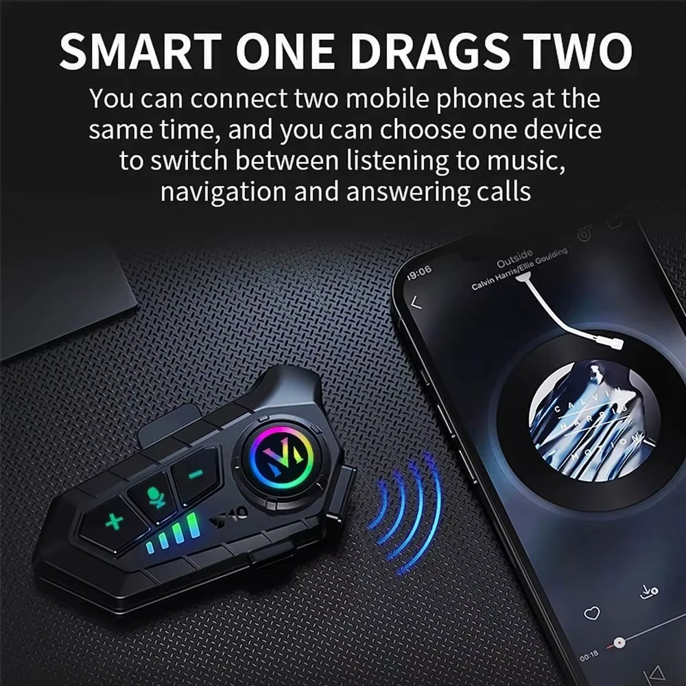 Y10 Motorcycle Helmet Bluetooth Headset – Stereo Voice Control
