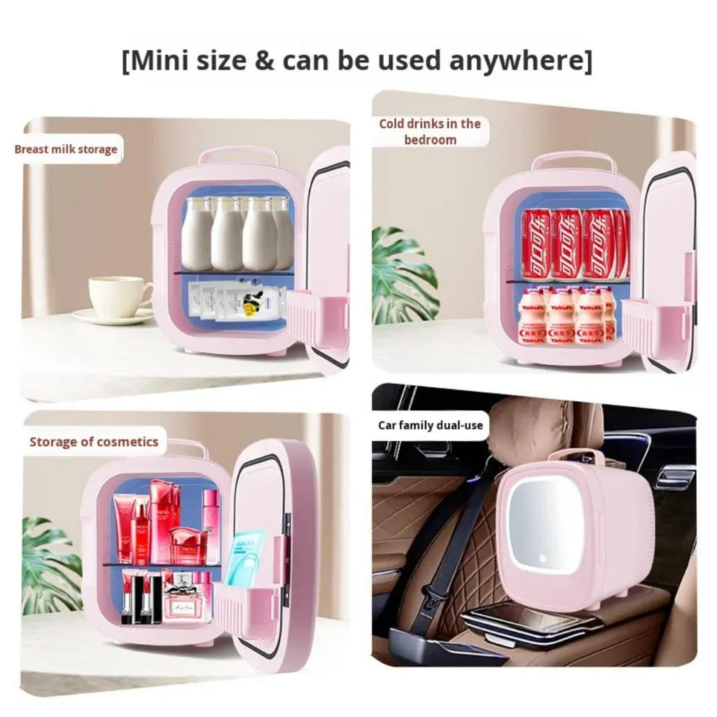 6L Portable Car Refrigerator – LED Mini Fridge