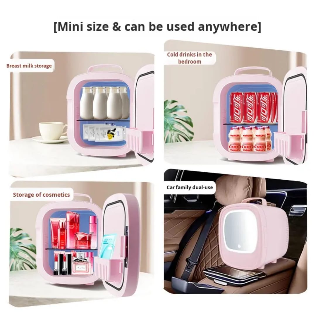 6L Portable Car Refrigerator – LED Mini Fridge