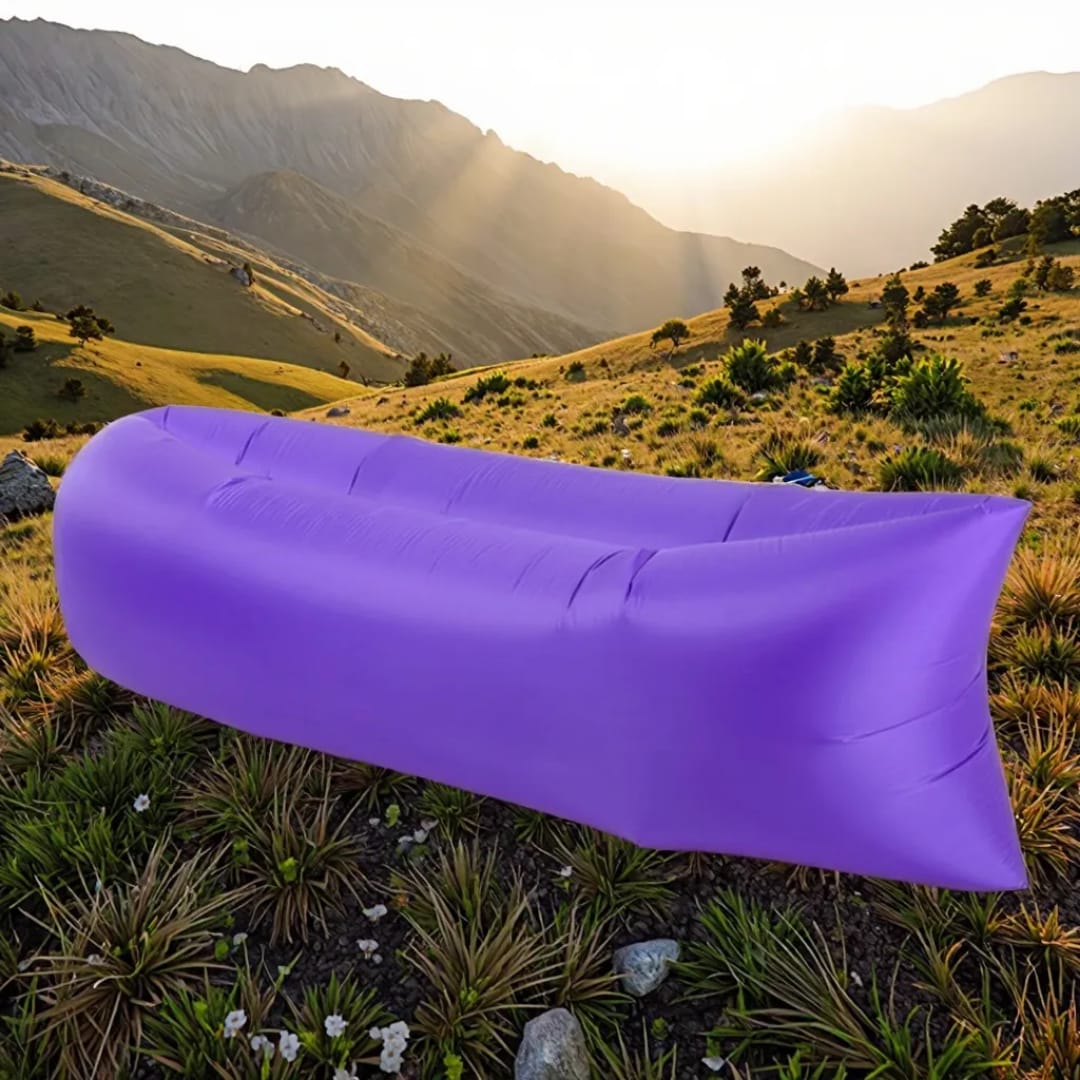 Portable Folding Air Sofa – Fast Inflatable Outdoor Sofa Bed (No Air Pump Required)