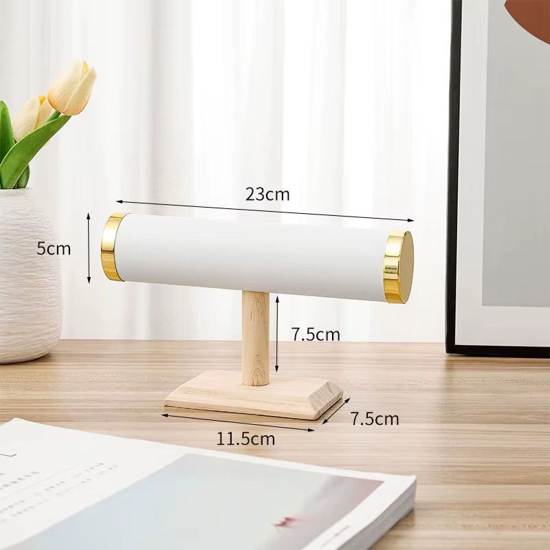 PU Leather Velvet Jewelry Organizer – Multi-Layer Bracelet & Watch Display Stand