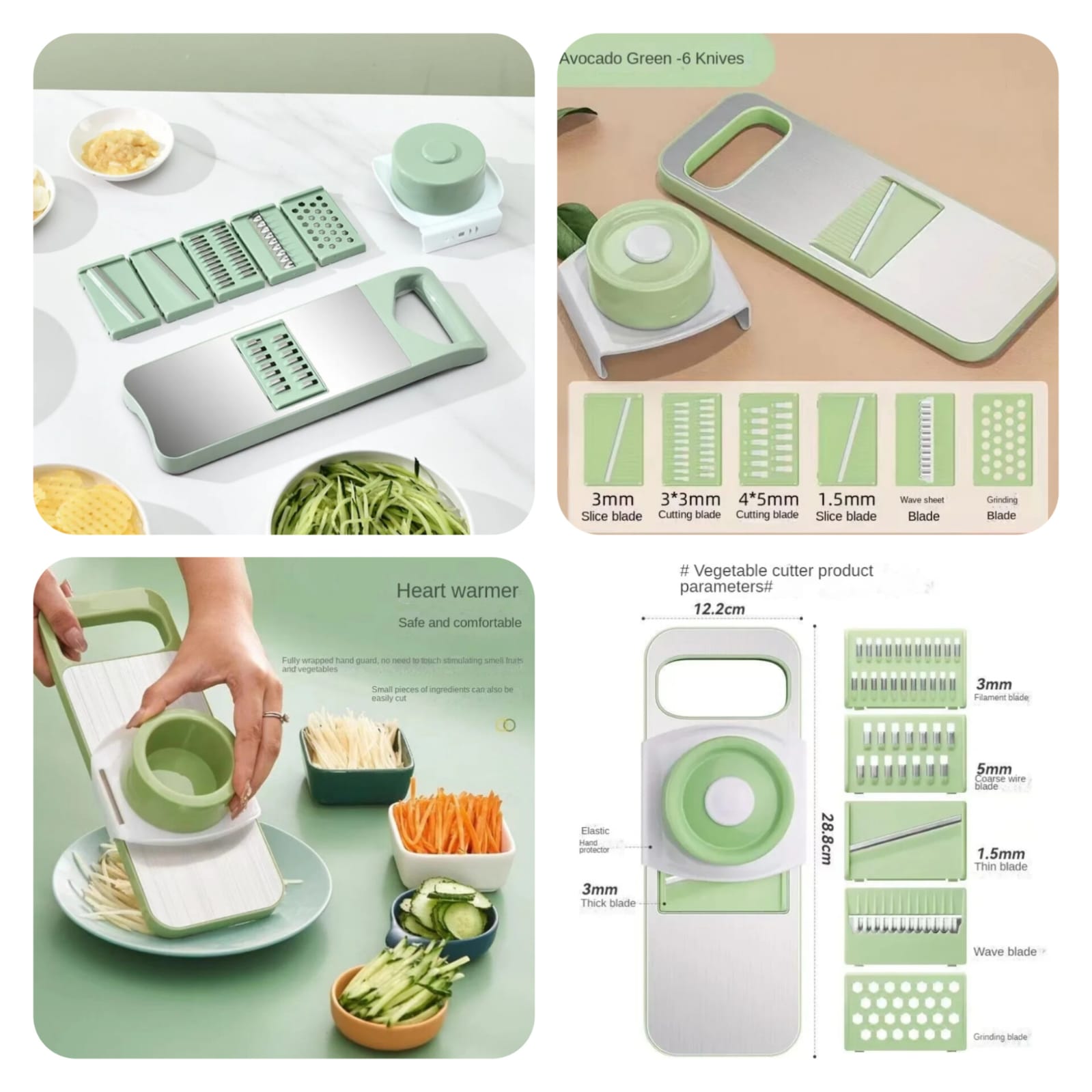 5-in-1 Vegetable Cutter – Compact Kitchen Tool (Box Packing)