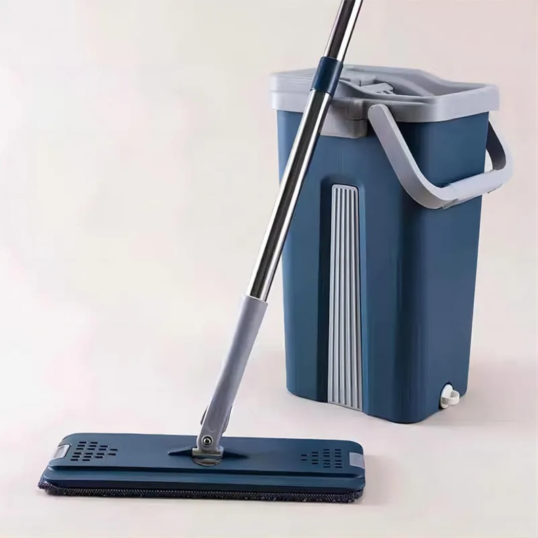 360° Flat Floor Mop with Bucket – Effortless Cleaning for Your Home