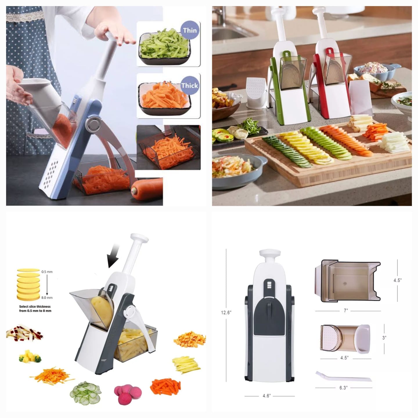 Adjustable Mandoline Slicer – Premium Quality (Box Packing)