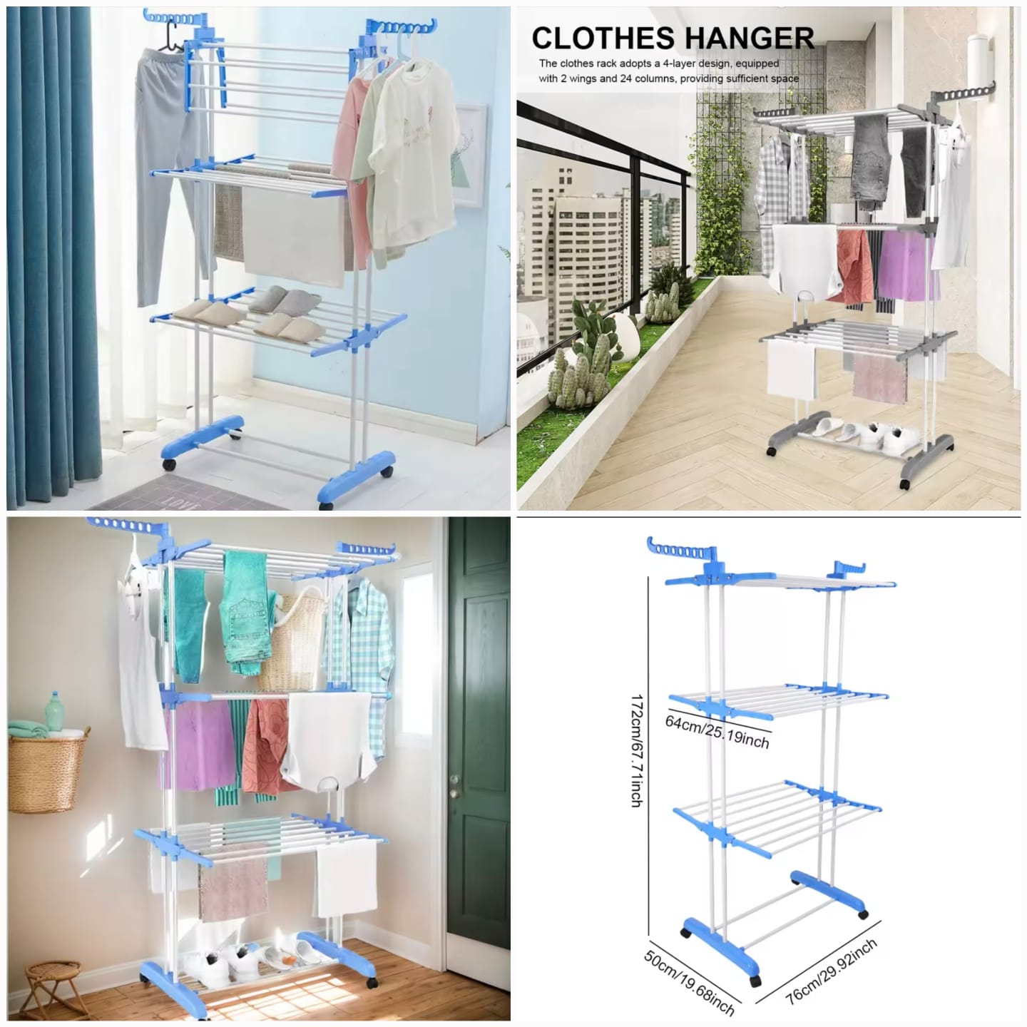 Attachable 3-Tier Towel Rack – Space Saving Organizer (Box Packing)