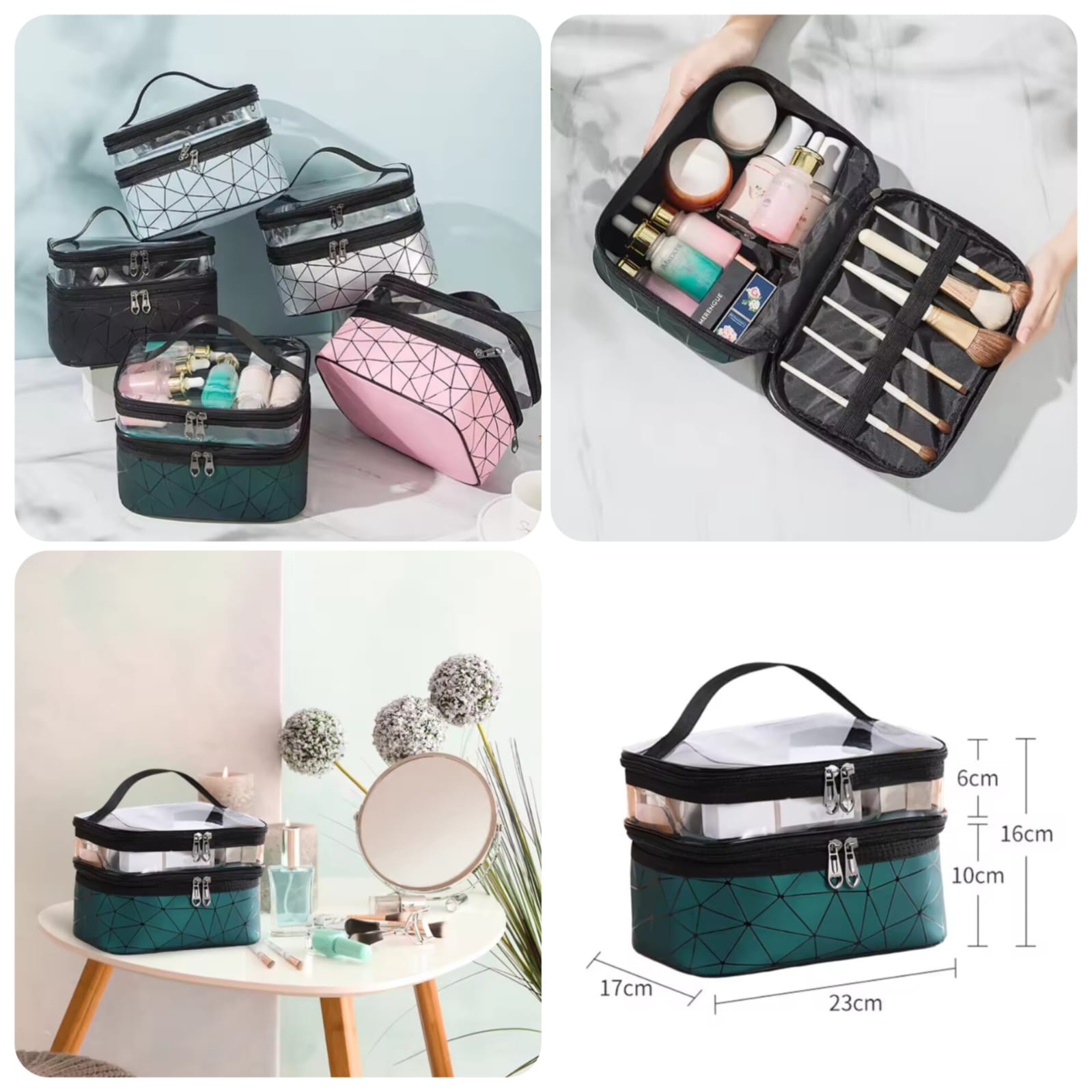 Double Layer Spider Cosmetic Pouch – Premium Storage