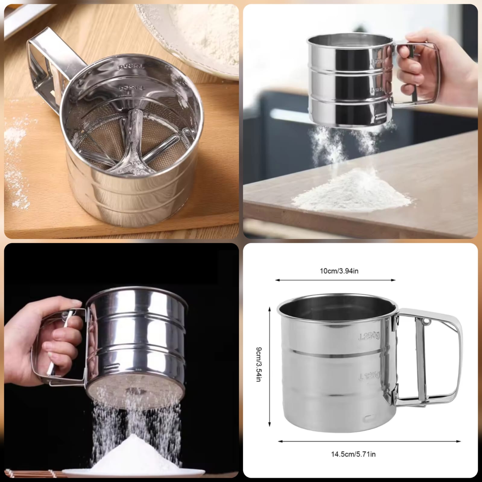 Stainless Steel Flour Sifter – Premium Quality