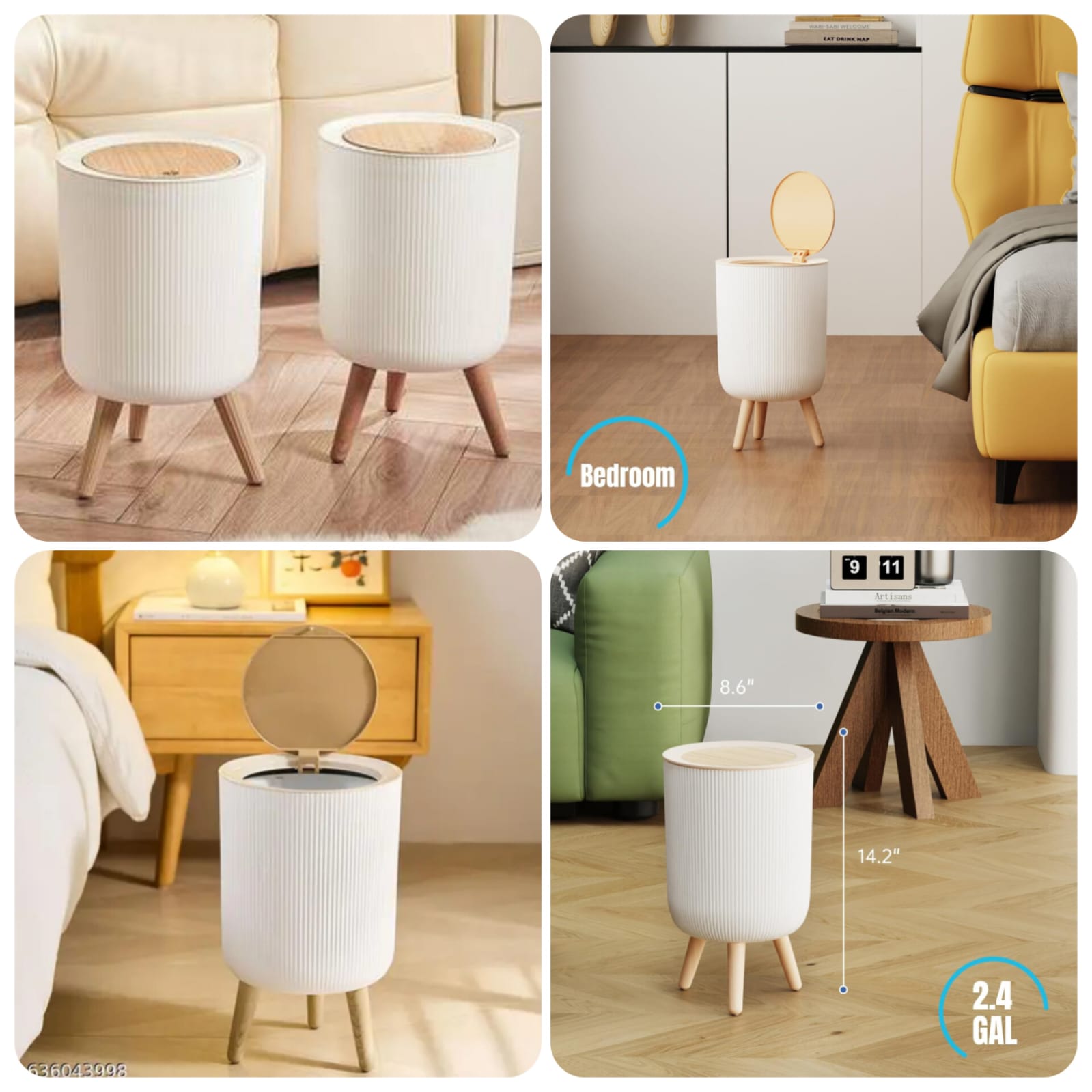 Wooden Dustbin – Round Shape Premium Quality