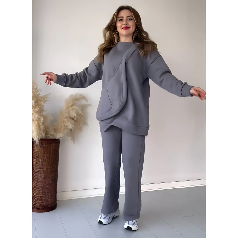 TEEDOT 3-Piece Fleece Set – Hoodie, Trouser &amp; Bag