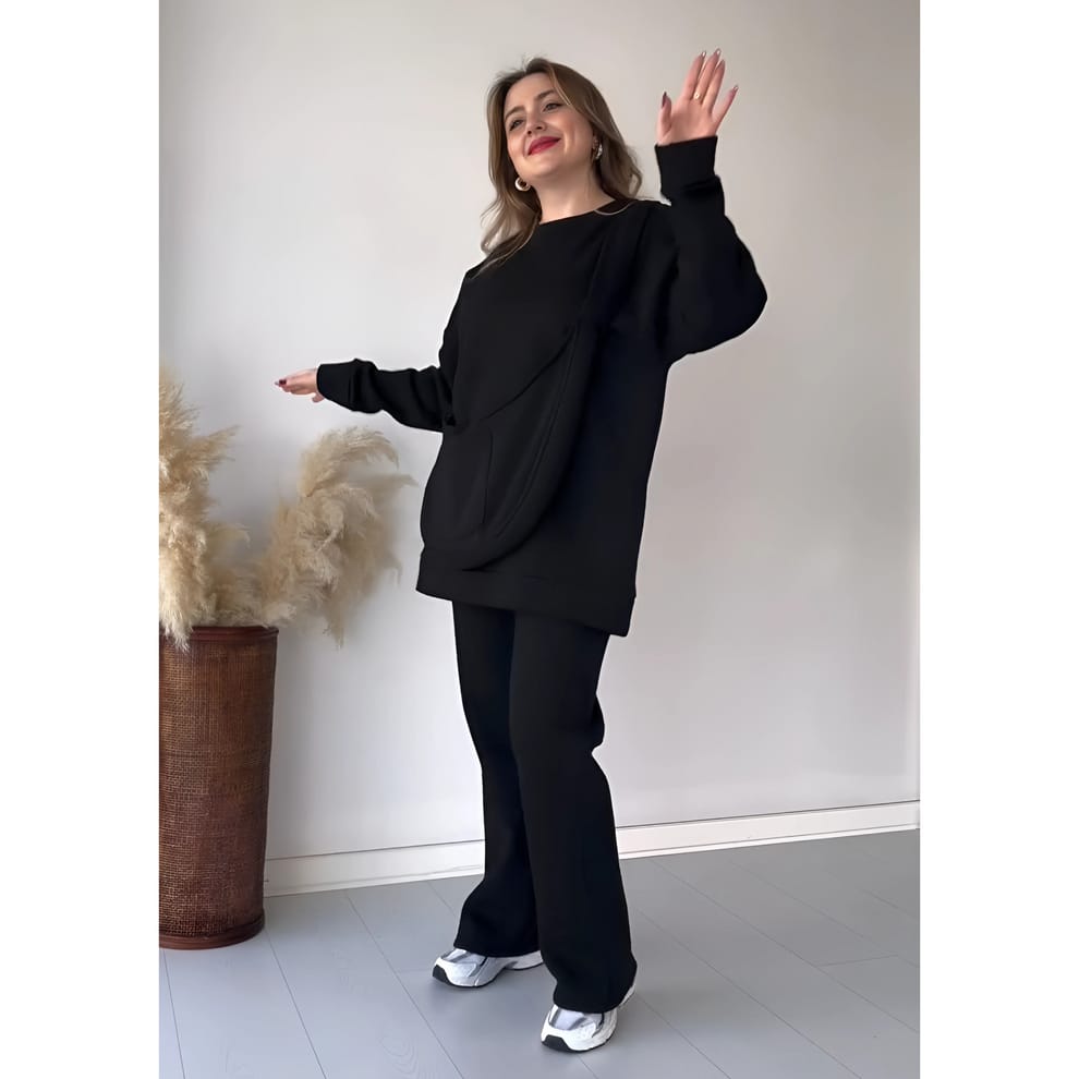 TEEDOT 3-Piece Fleece Set – Hoodie, Trouser &amp; Bag