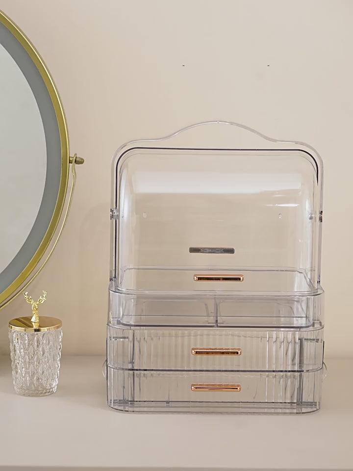 Acrylic Storage Display Shelf Rack – Ladder Showcase Display Stand